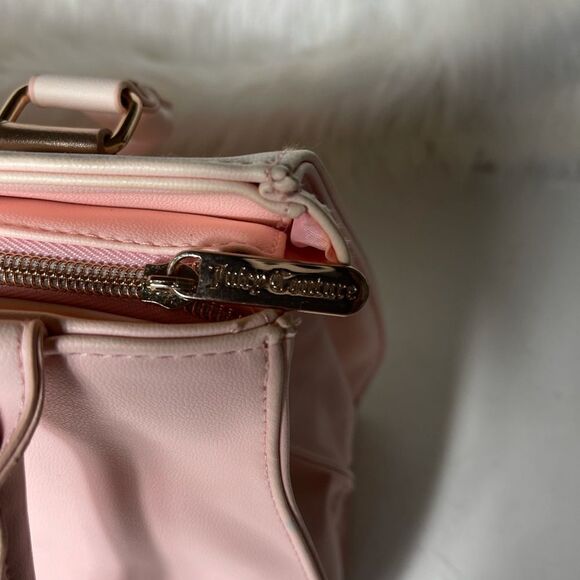 Juicy Couture light pink with rose gold trim large tote shoulder bag . - Picture 11 of 16